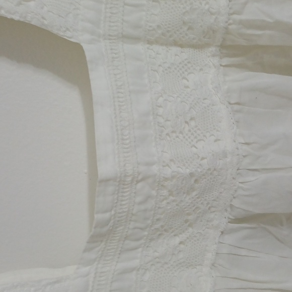 Vintage Laura Ashley Cottagecore Coquette Maxi Dress Lace Detail 100% Cotton - Picture 4 of 14